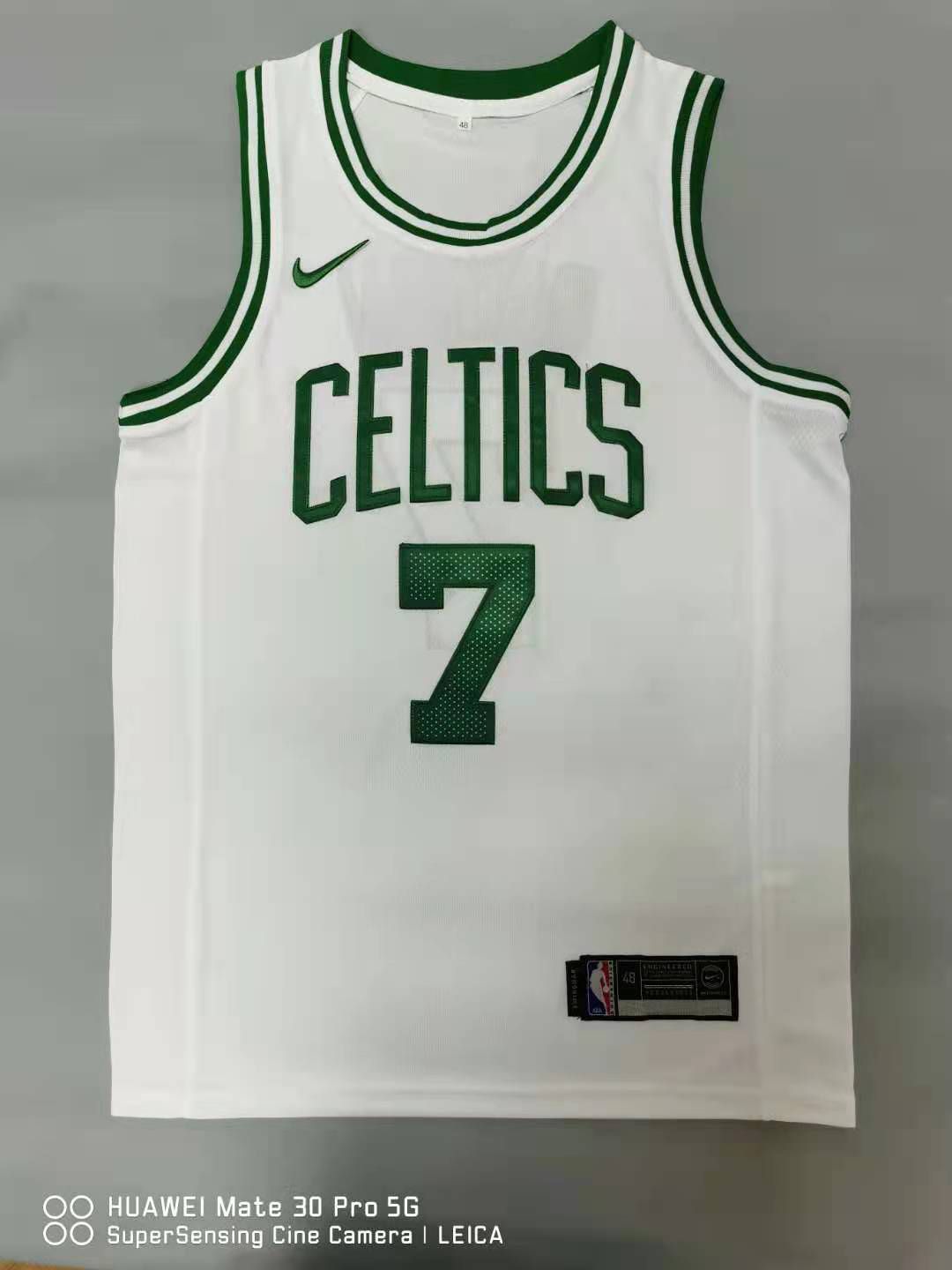 Cheap Men Boston Celtics 7 Brown White 2021 Nike Game NBA Jerseys